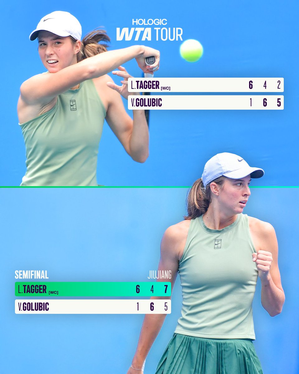 Lilli Tagger saved three match points and won five consecutive games to reach the final in Jiujiang 🤯

#JiangxiOpen