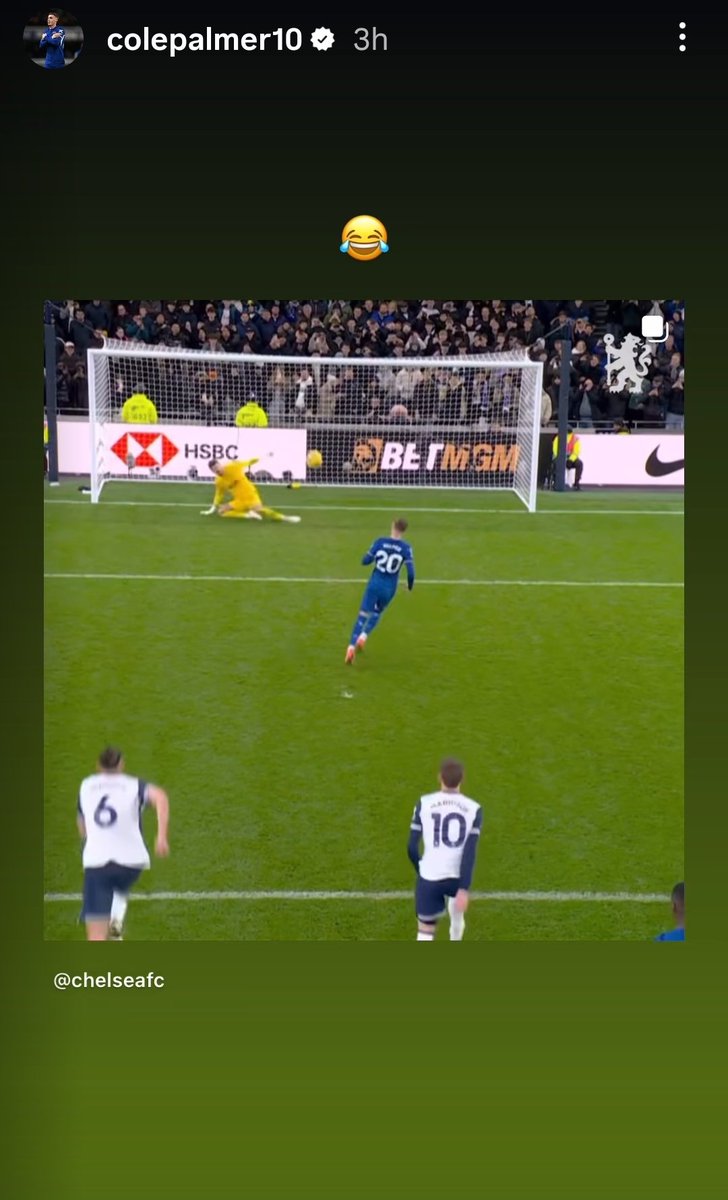 Cole Palmer on IG. 😂😂