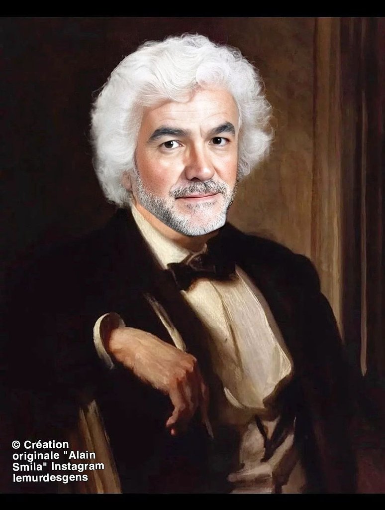 AlainSmila's tweet image. Pascal Praud Bonjour, et dsl pour les cheveux 🤣😉 #pascalpraud ( Réalisé sans IA ✨)

&quot;John Singer Sargent 1995&quot;