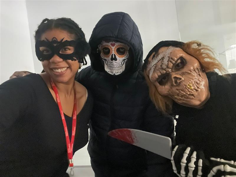 tech_mahindra's tweet image. Tricks, tech and treats! 🎃👻
Our #TechMighties across campuses came together to turn up the spooky spirit - celebrating #Halloween, the TechM way!
#ScaleAtSpeed #HappyHalloween #IamTechM