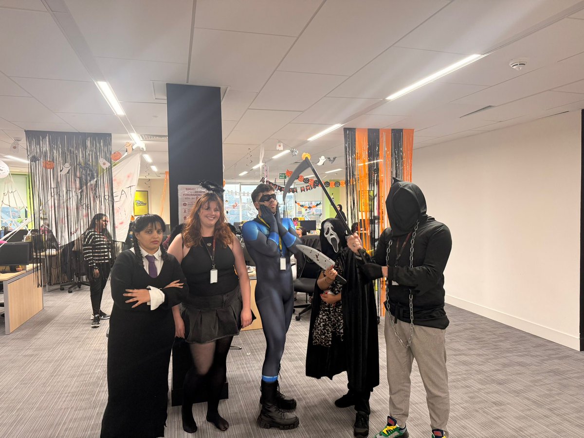 tech_mahindra's tweet image. Tricks, tech and treats! 🎃👻
Our #TechMighties across campuses came together to turn up the spooky spirit - celebrating #Halloween, the TechM way!
#ScaleAtSpeed #HappyHalloween #IamTechM