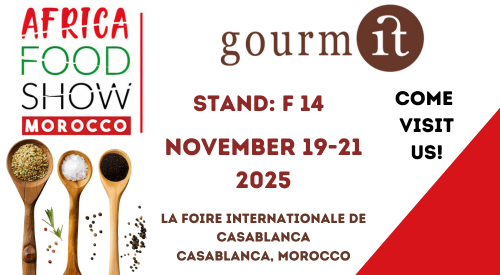 gourmit_'s tweet photo. 🇮🇹 https://t.co/ZhZbmRRmz3 is heading to Morocco!
Meet us at the Africa Food Show 2025 in Casablanca, Nov 19–21, to discover Italian flavors and new business opportunities.
📍 Stand F14 – Foire Internationale de Casablanca
#AfricaFoodShow #Gourmit #MadeInItaly #FoodIndustry https://t.co/lJHO0wOzgj