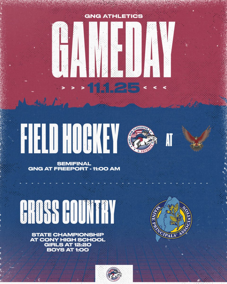 Good luck to our postseason teams today!

And good luck to middle school football, who finish out their season at Greely at 11:00 AM.

#PatriotPride