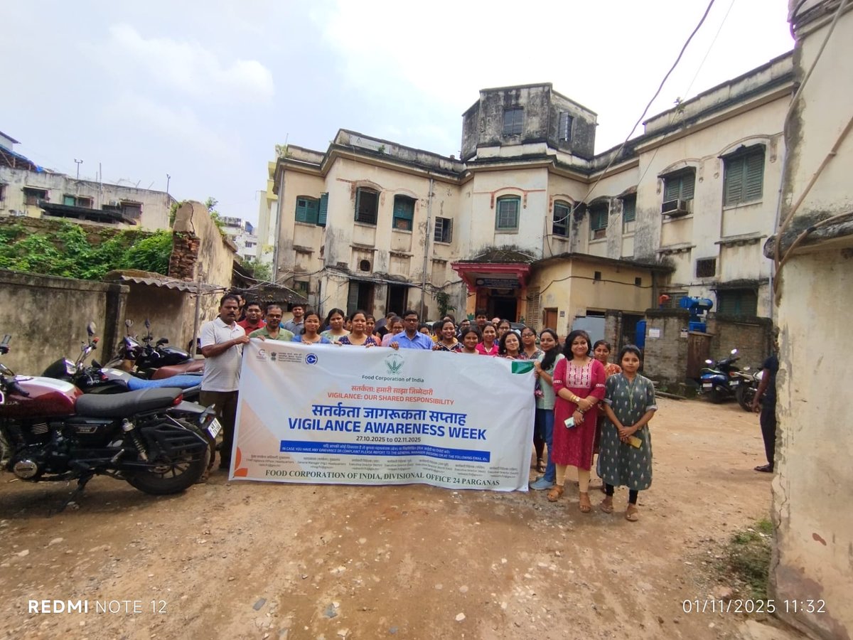 Walkathon on account of Vigilance Awareness Week at DO-24 Parganas.