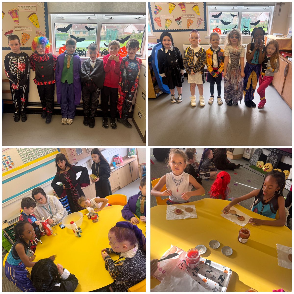 P2/3 had so much fun taking part in all of the Halloween activities today 🎃👻 Their costumes were fabulous!!