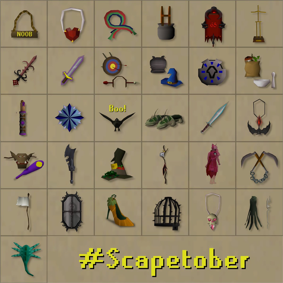 Huntosrs's tweet image. My #Scapetober overview
