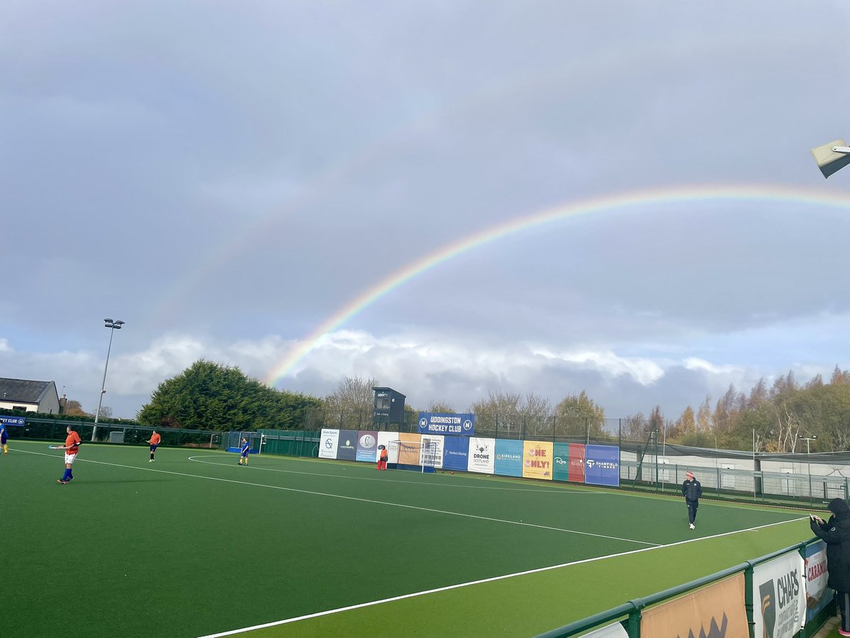 Hey folks we’re down here supporting our <a href="/UddyHockey/">Uddingston Hockey</a> over 40’s elite, who are playing <a href="/ClydesdaleHC/">Clydesdale Hockey Club</a> 
Uddy are dominating the midfield with Cammy and Pigeon bossing it, and Suresh sprinting up and down the left wing. It’s 2-0 to Uddy.