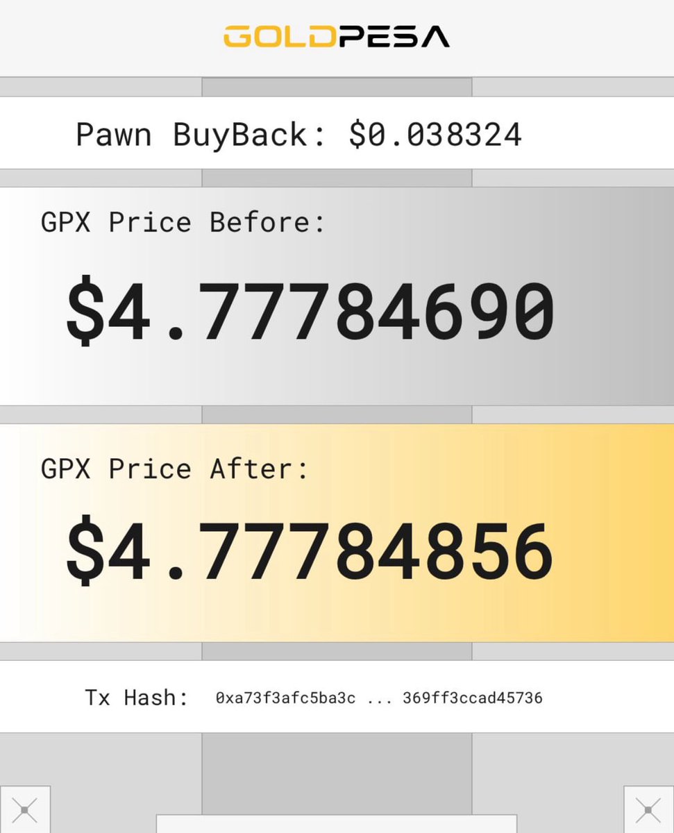 GoldPesa’s custom liquidity protocol has activated, demand now controls supply. This model will redefine how bonds, stocks, and ETFs trade on-chain. See you at $100 GPX. #goldpesa