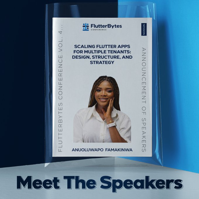 flutterbyteconf's tweet image. Scaling Flutter apps for multiple tenants, design, structure and strategy | Hall 3 | @_mercyjae 
#FBC25 #FlutterBytesConference2025
