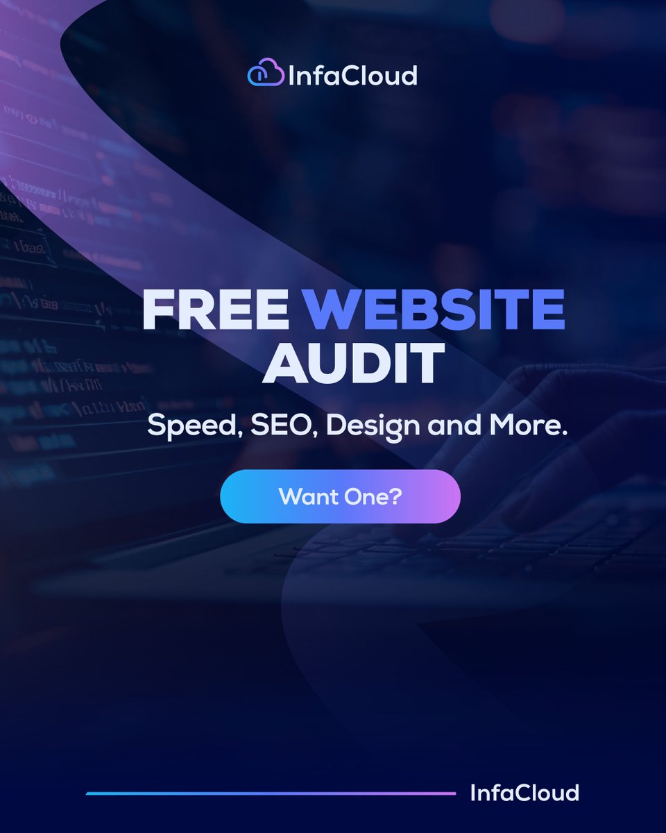 Free Website Audit: Speed, SEO, Design &amp; More. Want one?

🌐 Website: infacloud.com
📧 Email: support@infacloud.com
📱 WhatsApp: 07356233281

#Advertising #Technology #DesignInspiration #SEO #Audit #WebDesign #InfaCloud