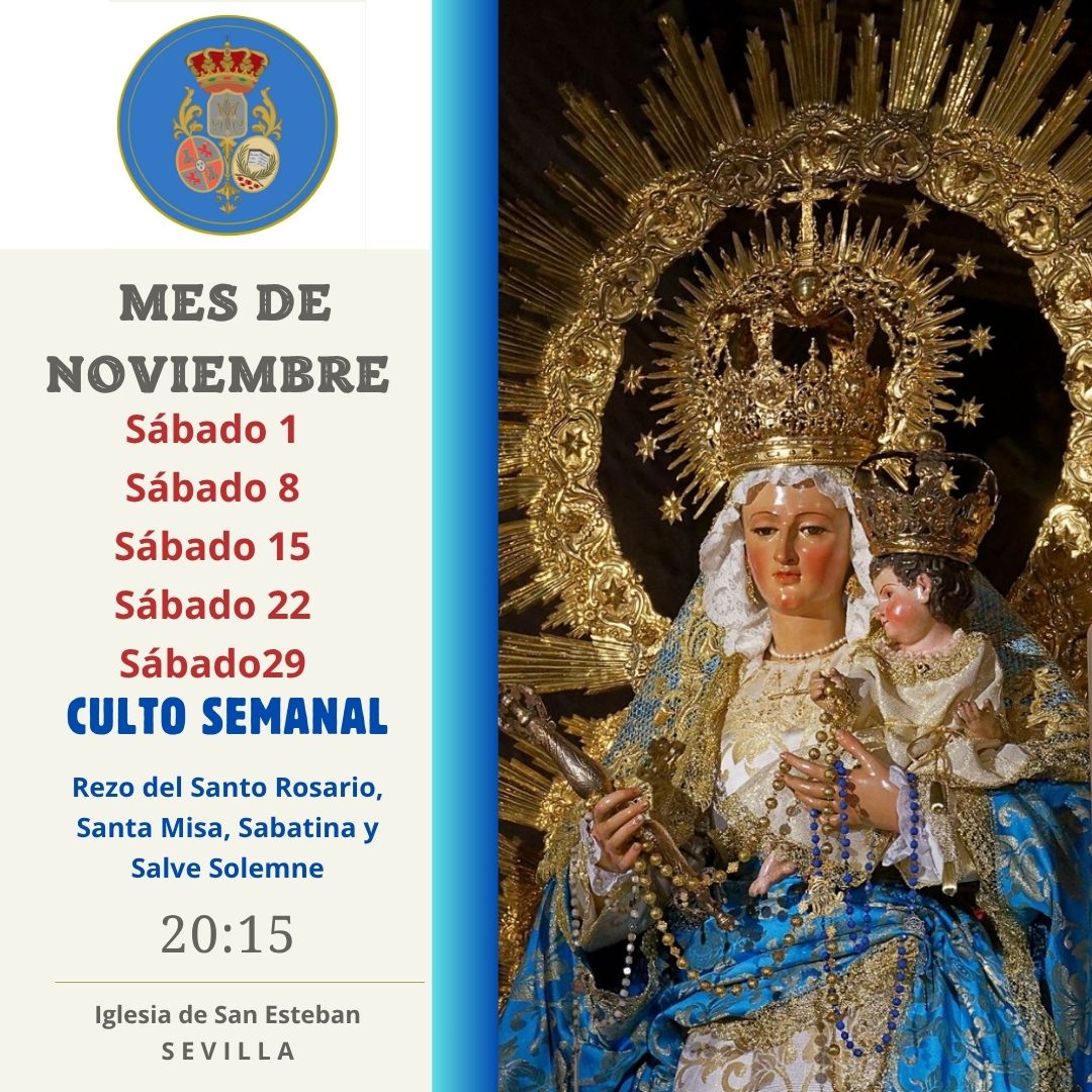 CULTOS | Cultos semanales del mes de noviembre