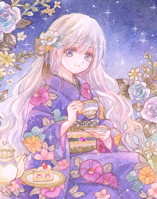 星夜のティータイム