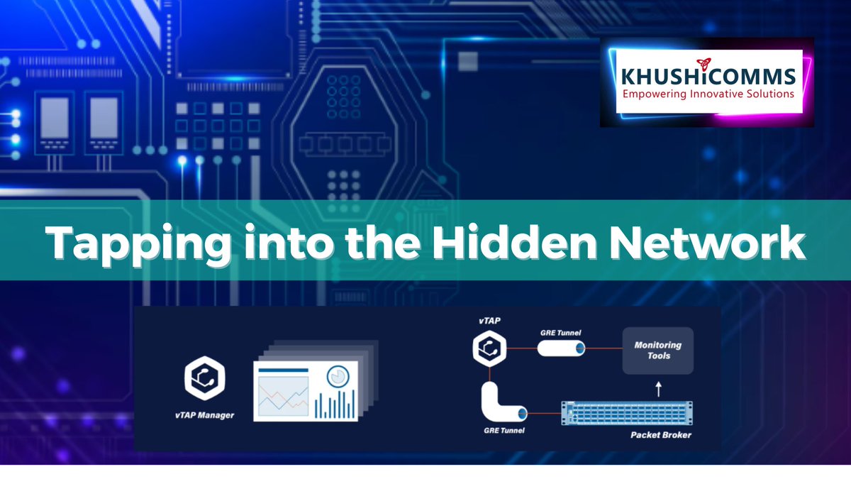 Khushicomms1's tweet image. vTAP and Cloud TAP bring complete visibility to VMware and Kubernetes environments — capturing east-west traffic hidden from traditional tools.

#NetworkVisibility #CloudTAP #HybridCloud #Kubernetes #VMware #NetworkSecurity