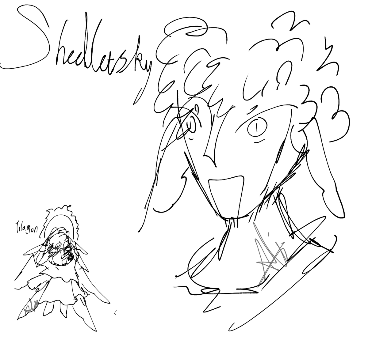 ALIW4SHERE's tweet image. #ROBLOXADMINS |
Shedletsky doodle in my style.