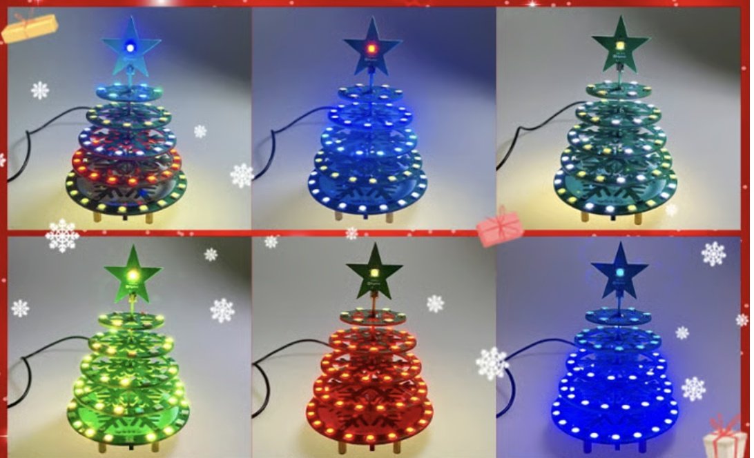 electronicwork7's tweet image. クリスマスツリーキットの販売を本日より開始しました！

12月25日までの期間限定販売となります!

今年のクリスマスは是非このツリーをお選びいただければ幸いです😊

#クリスマスツリー
#イルミネーション
#電子工作
#電子部品
 share.google/TUBMN3Mc15VKq2…