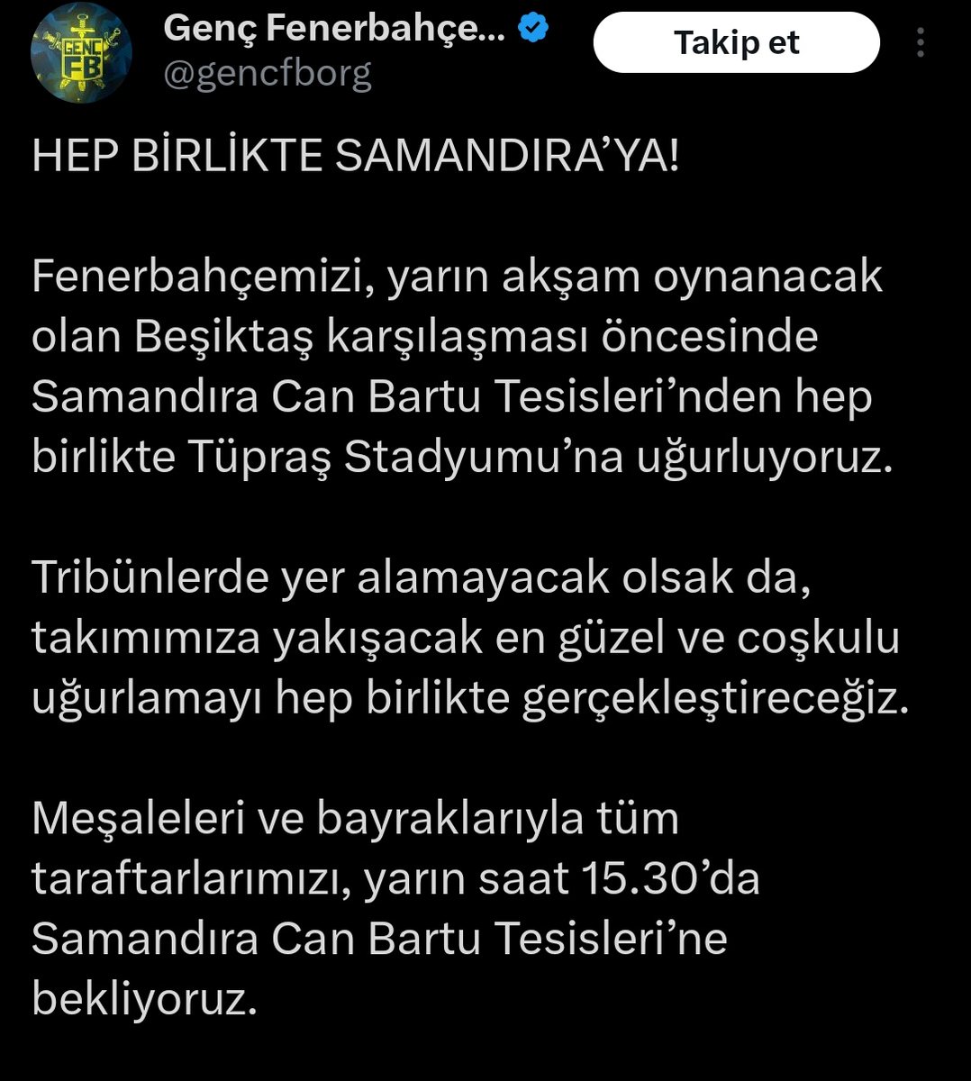Kalbimden geçen oldu 🙏
Haydi hep birlikte Samandıra'ya!