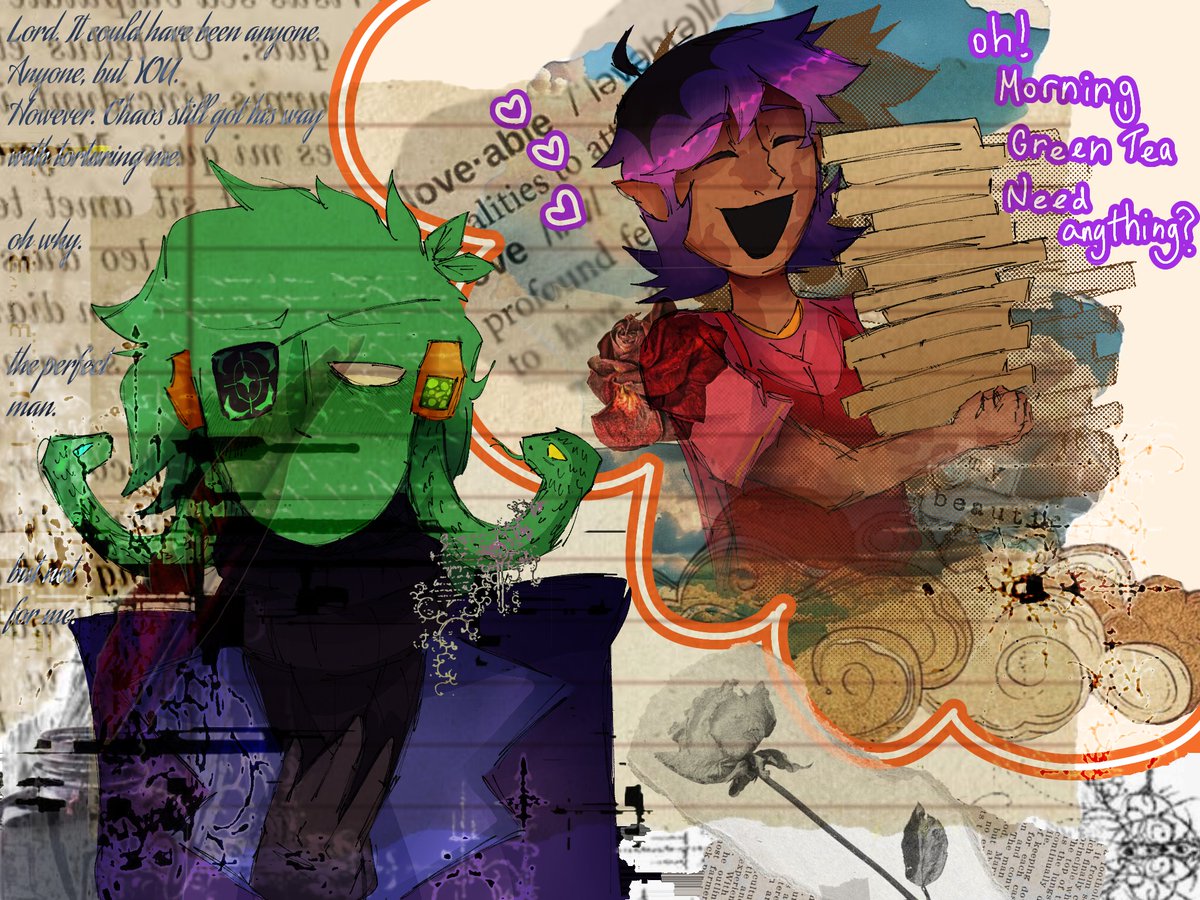 mikooshake's tweet image. I forgot to post these yesterday 💔
BUT THIS IS @seventwoyaouri&apos;S ART!! Cuz yesterday was our friendship anniversary AND LOOK HOW COOL THE COLORS AND TEXTURE AREE

#ocs #ocsart