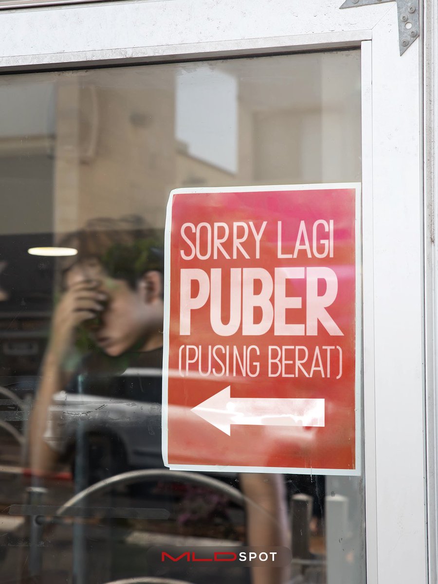 MLDSPOT's tweet image. Lagi puber nih, ngapain ya biar ilang?🤯

#MLDSPOT #FreshForward #InspiringLifestyle #InTheSpotLife #Puber