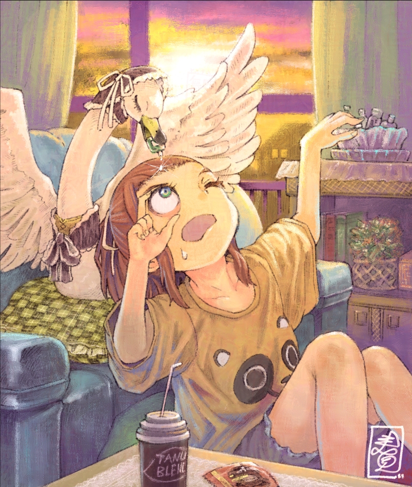 白鳥の目薬

優雅な一滴

＃イラスト　#illustration