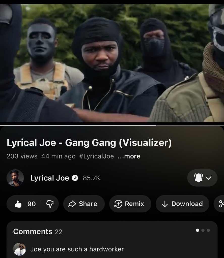 New Lyrical joe visuals 🔥🔥 youtu.be/llOIjKRrixQ?si…