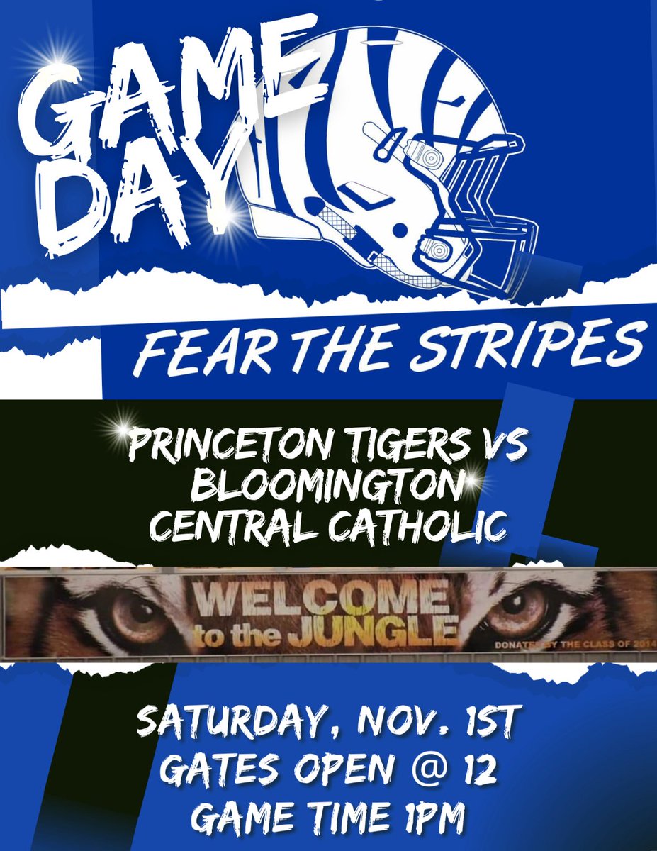 Rise Up Tiger Nation, it's PLAYOFF GAME DAY!!!
#FearTheStripes25