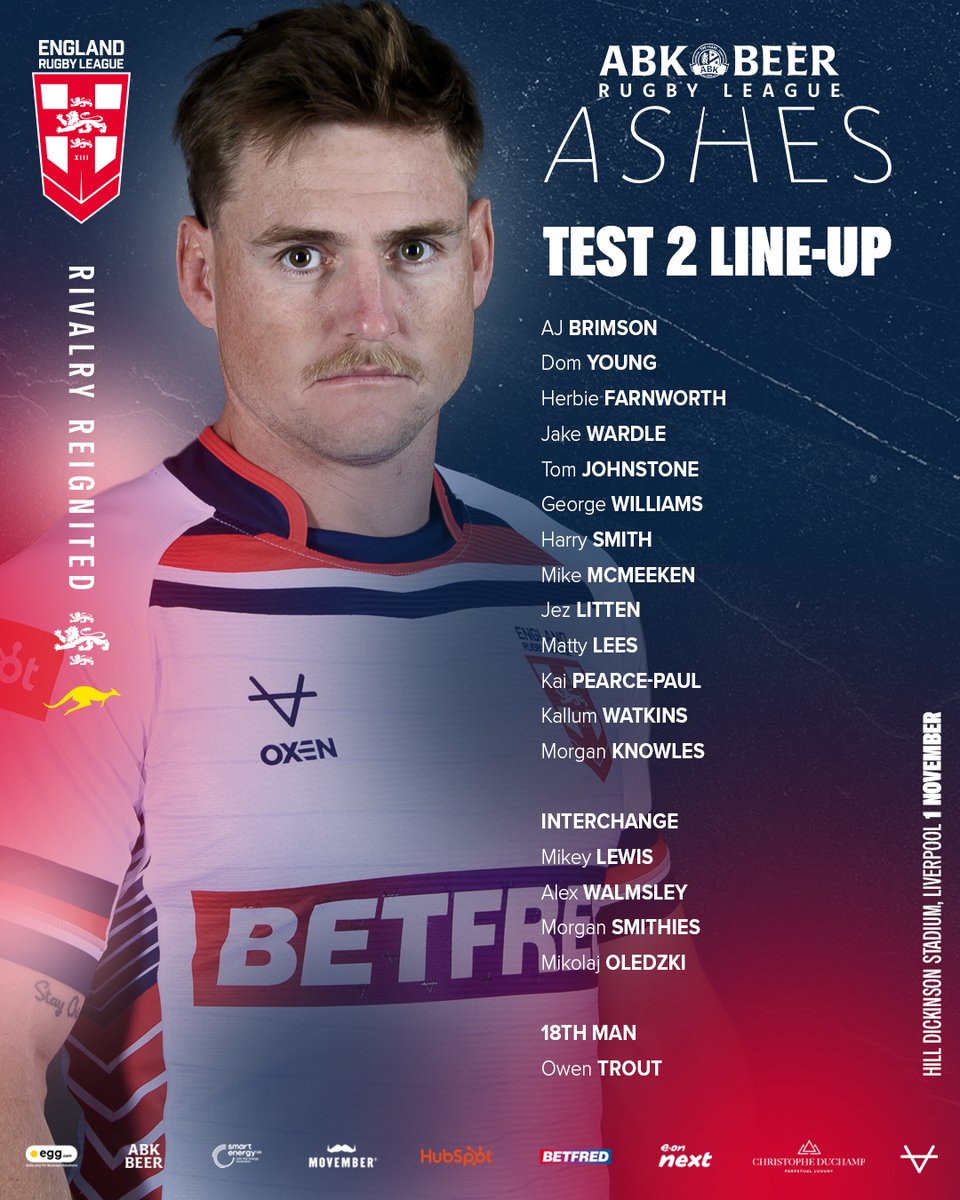 😤 Ready for Test Two!

🔊 Bring the NOISE!

🏴󠁧󠁢󠁥󠁮󠁧󠁿 #EnglandRL