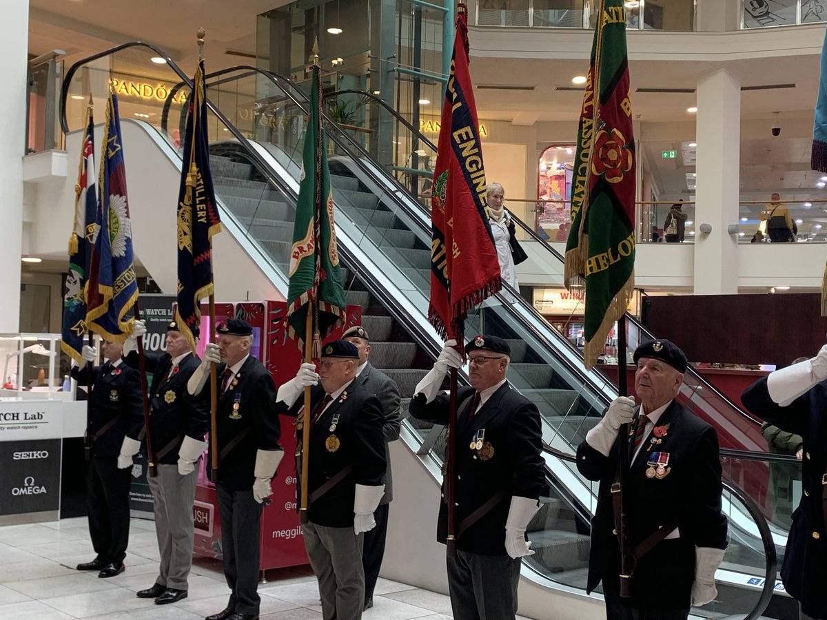 The opening of The Remembrance Garden <a href="/StGeorgesPR1/">St George's Shopping Centre</a> by <a href="/PrestonMayor/">Preston Mayor</a> This morning in #Preston