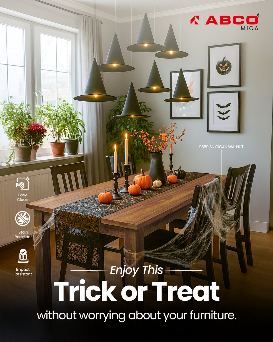 VirgoLaminates's tweet image. Designs that stay timeless, no matter the season.
This trick or treat, enjoy the magic of durability and style with Virgo Laminates - made to last a lifetime.

#VirgoLaminates #DesignThatLasts #InteriorInspo #QualityYouCanTrust #StyleThatSpeaks