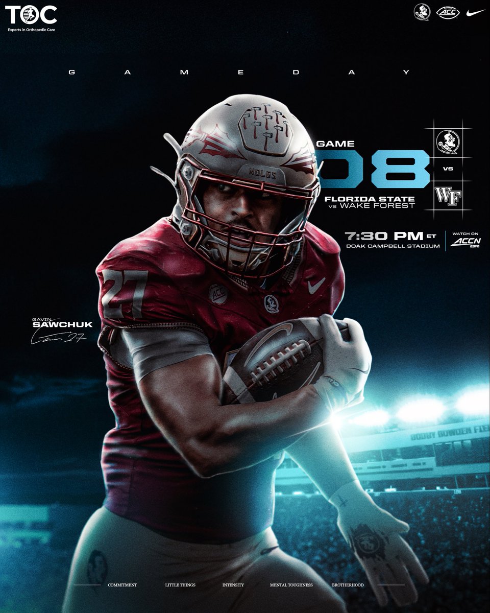 FSUFootball's tweet image. Under the turquoise lights tonight in Doak 

#NoleFamily | #KeepCLIMBing