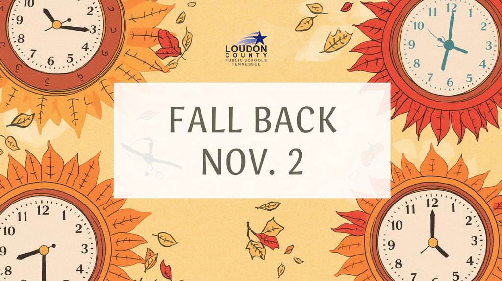 Heads up, families! Daylight Saving Time ends Sunday, Nov. 2. Don’t forget to set your clocks ⬅️ BACK one hour Saturday night!
Enjoy the extra sleep—we’ll see you Monday! 🍂