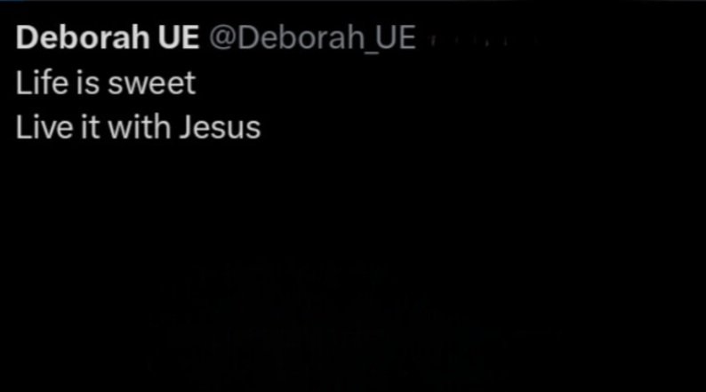 Deborah_UE's tweet photo. Life is Sweet
Live it with Jesus https://t.co/jqHNBkIpuO