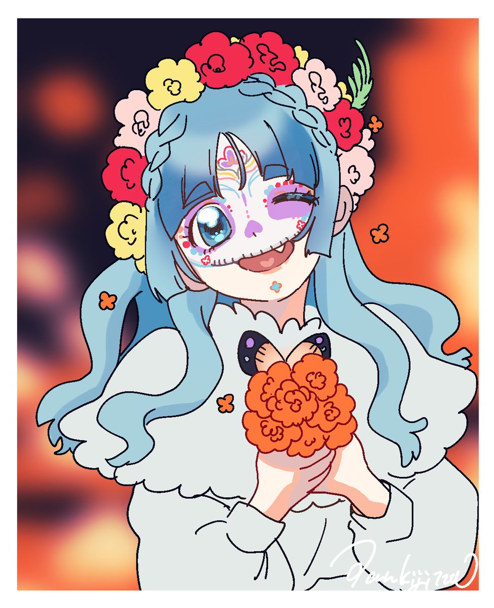 pankijipan1220's tweet photo. 🌺🌷💀🌼🌸
死者の日のぽちこ🪼
#ArtePochiko https://t.co/SjC6mQMHPx