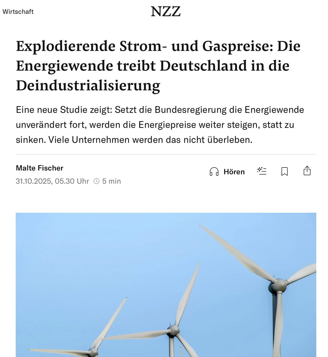 Erstaunliche Erkenntnisse nun auch in der NZZ. Ich darf daran erinnern, dass der VS die Verächtlichmachung der Klimaschutzmaßnahmen der Regierung für verdächtig hält. Nicht als Meinung, so heißt es, sondern wegen der Delegitimierung dank Instrumentalisierung durch Extremisten!