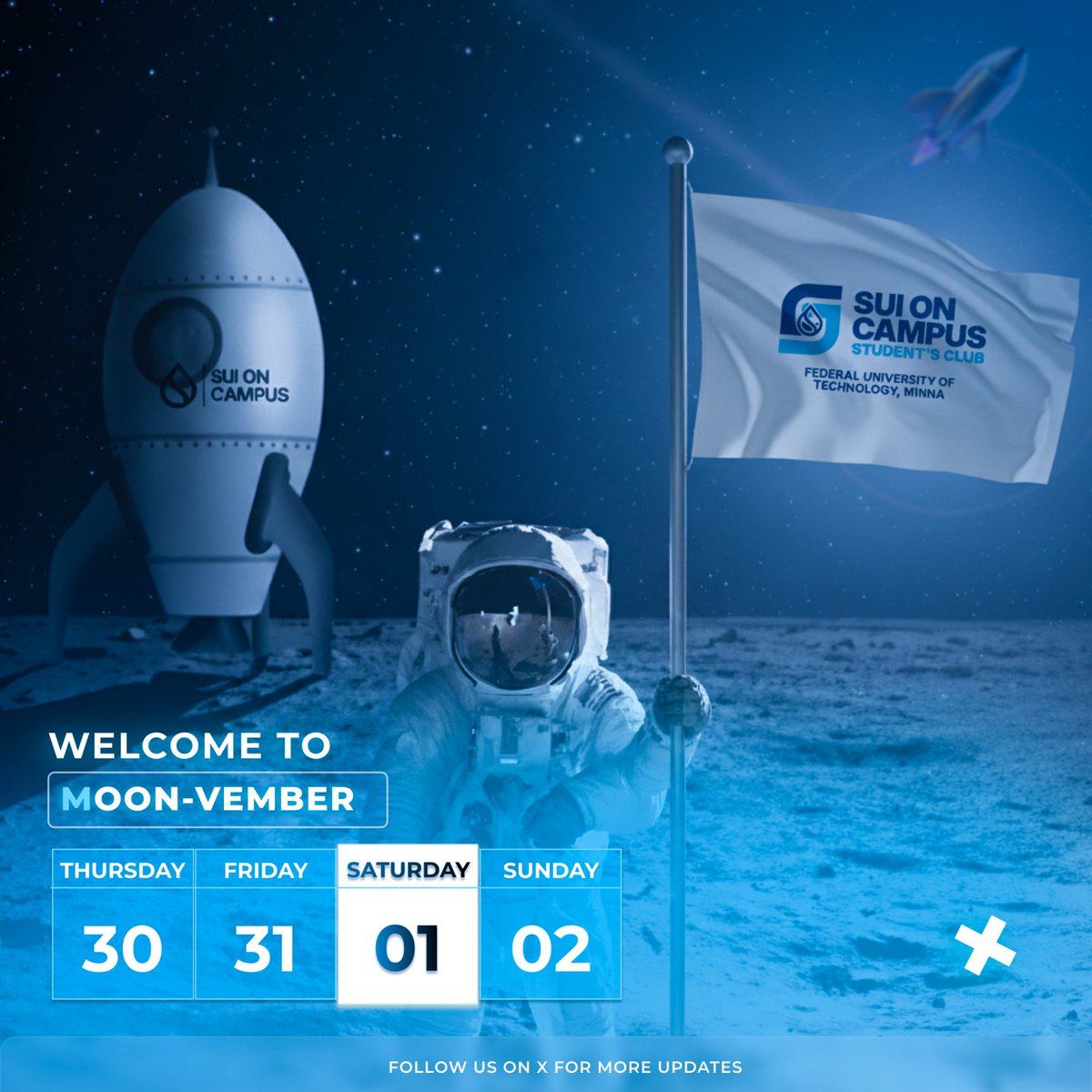 socscfutminna's tweet image. October came with lots of ideas, innovations and corrections, giving us reason to do more - it&apos;s a new day, a new month and we are ready to launch those ideas, innovation to our best ability

As you go, may this new month yield forth great returns &amp;amp; good health

Happy moonvember!