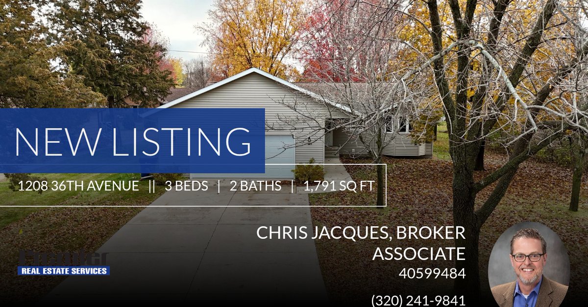 ChrisJacques65's tweet photo. 📍 New Listing 📍 Take a look at this fantastic new property that just hit the market located at 1208 36th Avenue in Saint Cloud. Reach out here or at (320) 241-9841 for more information

#chrisjacques #premierhomesearch #real... https://t.co/n88u1zSvGT https://t.co/wl741b75vs