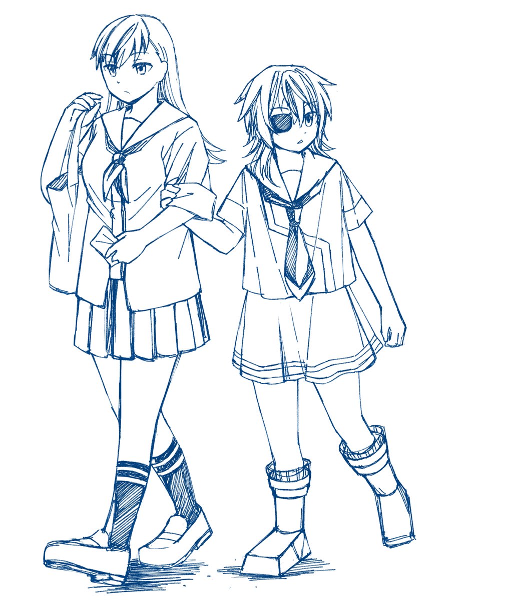 気づけば今年も割かし描いている4女と5女