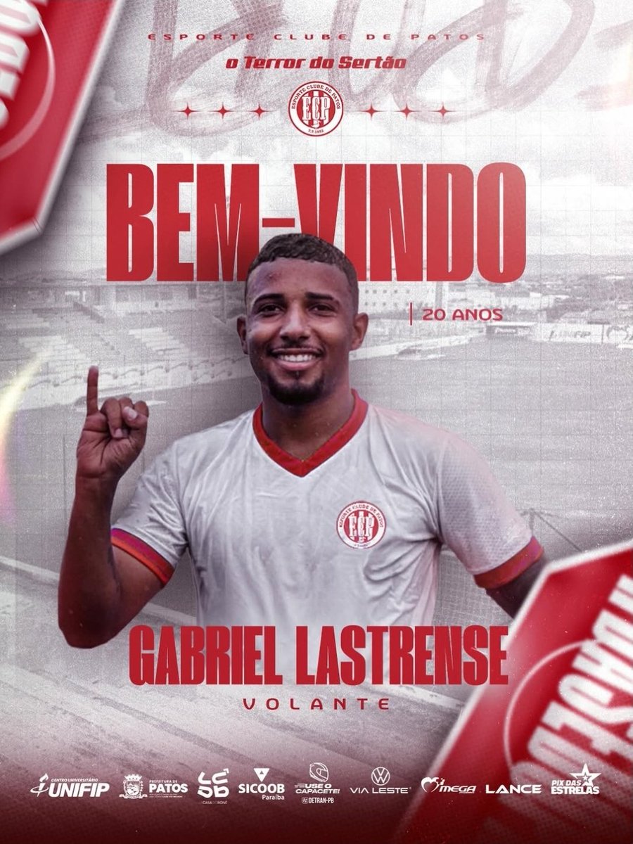 É DO PATO! ✍️☑️

O volante Gabriel Silva, de 20 anos, é o novo reforço do #TerrorDoSertão.

Campeão Paraibano Sub-20 2024 pelo Cruzeiro De Itaporanga, ele vai representar o Pato na Copinha antes de retornar para compor o elenco no Paraibano 2026.

Bem-vindo, Gabriel! 🇵🇪🫡