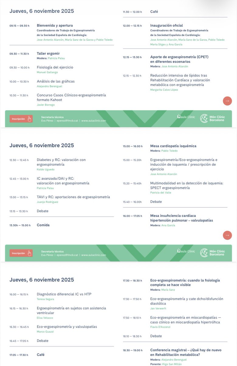 Ergoespiro_SEC's tweet image. No queda nada, y aún puedes acudir a la VII Reunión de Ergoespirometría, con la mejor actualización posible en todos los campos donde la CPET tiene un papel primordial
6 y 7 noviembre 
Paraninfo de Facultad de Medicina de Barcelona
Te esperamos!!!
@secardiologia @preventiva_SEC