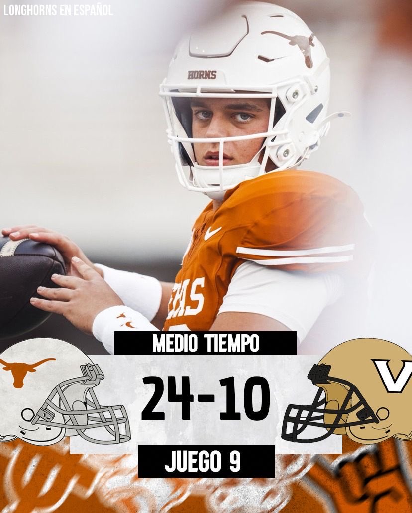 Medio Tiempo en Austin. #HookEm
<a href="/mundodelovoide/">Mundo del Ovoide</a> <a href="/LAuTrEK/">Laura Sandoval (Miss Running Bomb💥)</a> <a href="/CuarentaAcres/">Cuarenta Acres</a> <a href="/TexasFr/">Texas Longhorns France</a>