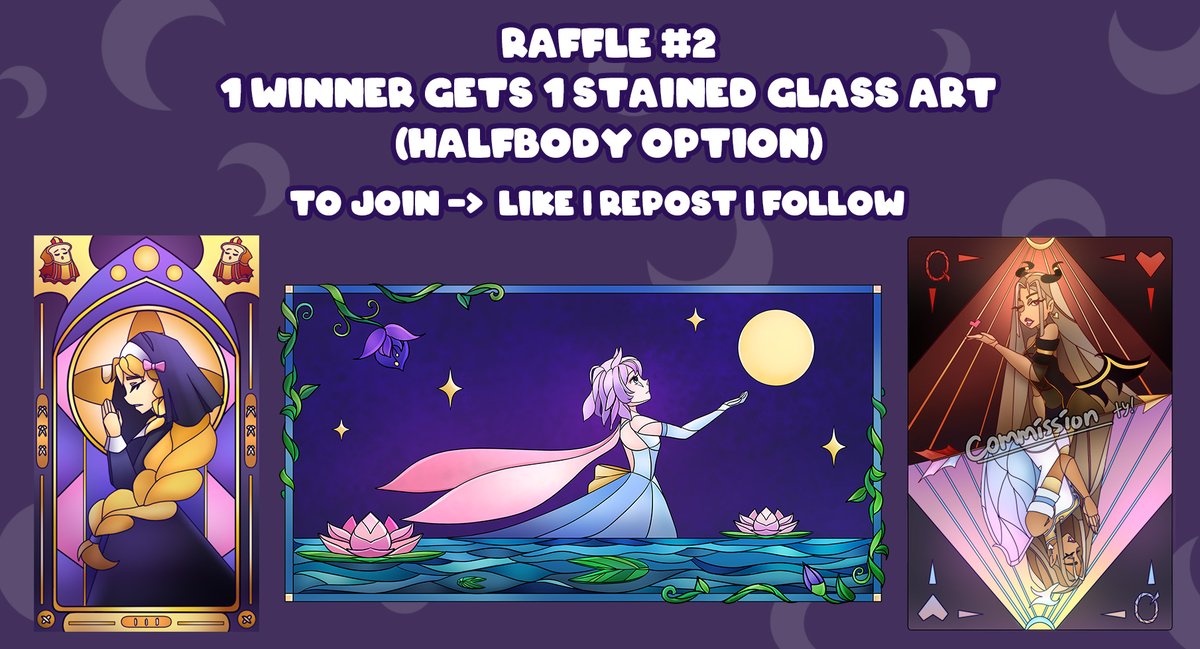 laikabaileyart's tweet photo. 🌟Raffle Parade - Raffle #2🌟
Get your Stained glass illustration (half-body, custom)

1 winner

To join:
Like | Repost | Follow
+ drop your png in comments (optional)

Ends on 9th November

#Vtuber #artraffle #VGenComm #commsopen https://t.co/4APFPe8NSI