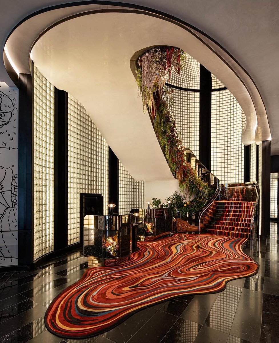 INTERIORBYHUT's tweet image. Inside The W Hotel New York at Union Square