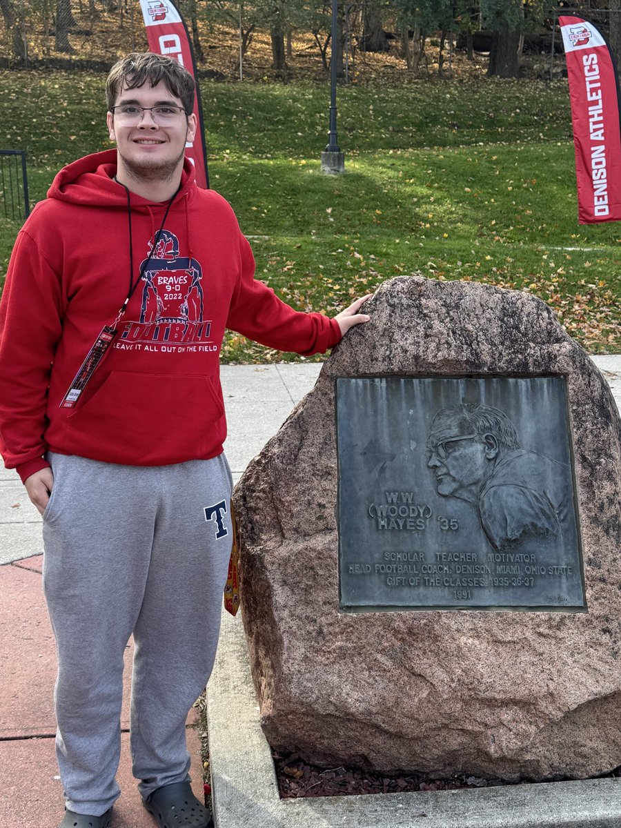 JonesJabie's tweet photo. Thank you for the invite.  @DUFootball @DenisonU @coachhatem #rolldenny https://t.co/rixHEoKHLp