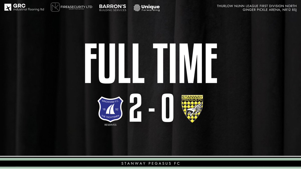 🔚 FULL TIME

We fall to defeat after two late goals from Wroxham Reserves.

#AHOY || 🔵 2–0 🟢 || #UTSP