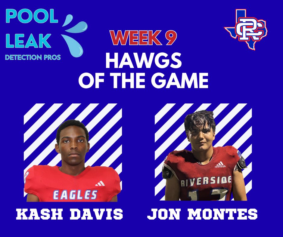Congrats to the Week 9 “Pool Leak Detection Pros” HAWGS of the Game!
