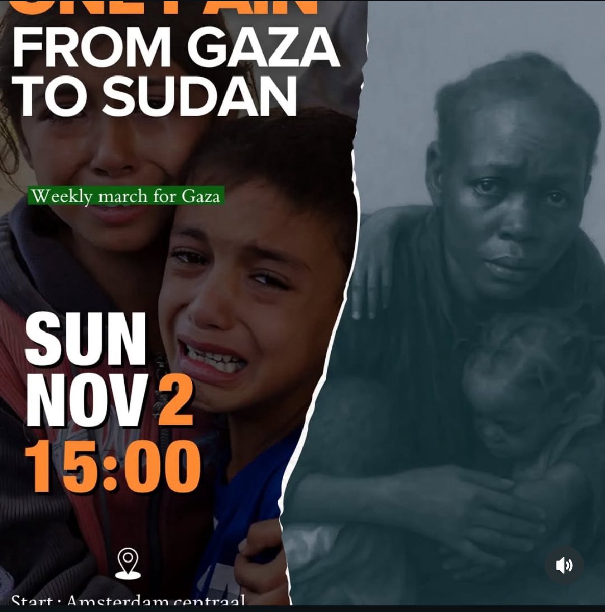 NasAlSudann's tweet photo. SUDAN PROTEST: AMSTERDAM, NETHERLANDS ‼️02.11.25‼️

#KeepEyesOnSudan #Sudan #SudanProtest #Sudan_War_Updates #Sudani #DarfurGenocide #sudanese #darfur #elfasher #Amsterdam https://t.co/kuT6THY9Gz