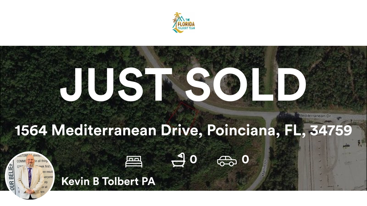 📍 1564 Mediterranean Drive, Poinciana, FL, 34759

My latest sale on RateMyAgent.
NAR 276512930
rma.reviews/htrji88fnuvd

...
#ratemyagent #realestate #KELLER_WILLIAMS_ADVANTAGE_III_REALTY