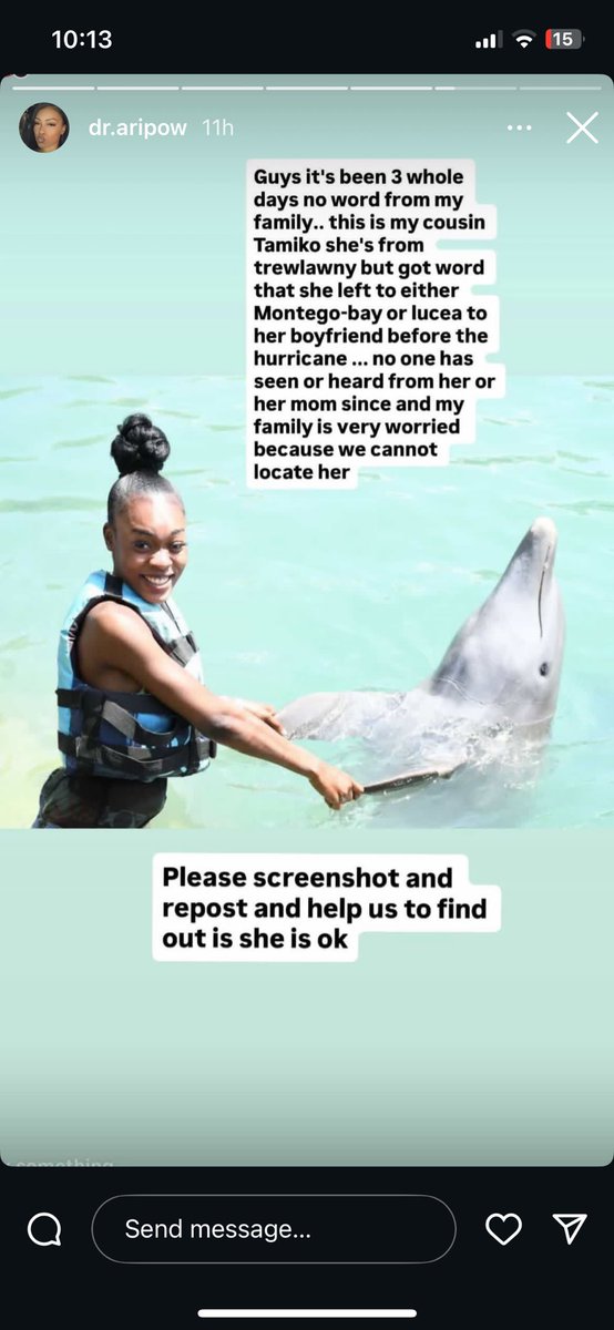 Hey Guys my friend is looking for her cousin Tamiko. She left to either go to mobay or lucea.
Please retweet.