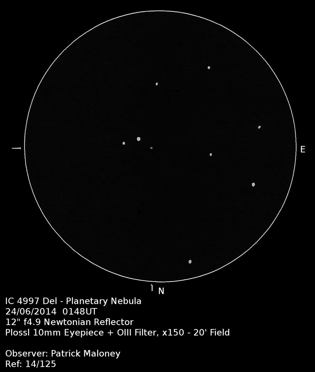 DeepskyLog's tweet image. Dear observers,

Let’s select a new #deepskylog sketch of the month.  The candidates this month are:

H 20 by Arie Otte
NGC 7293 by Martijn Straub
IC 1459 by Tom Corstjens
IC 4997 by Patrick Maloney

Please vote (by leaving a comment) before November 8.