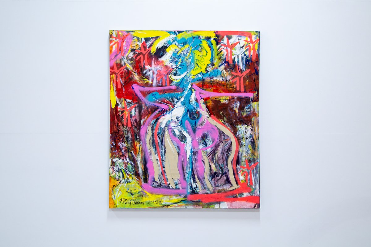 Join Us Tonight! Come celebrate the opening reception of Rising Tides from 5–7 PM. 

Félix Bonilla Gerena
Las Doncellas del Carnaval (The Dream Seller), 2024
oil on canvas
64 x 53.75 inches (162.56 x 136.525 cm)