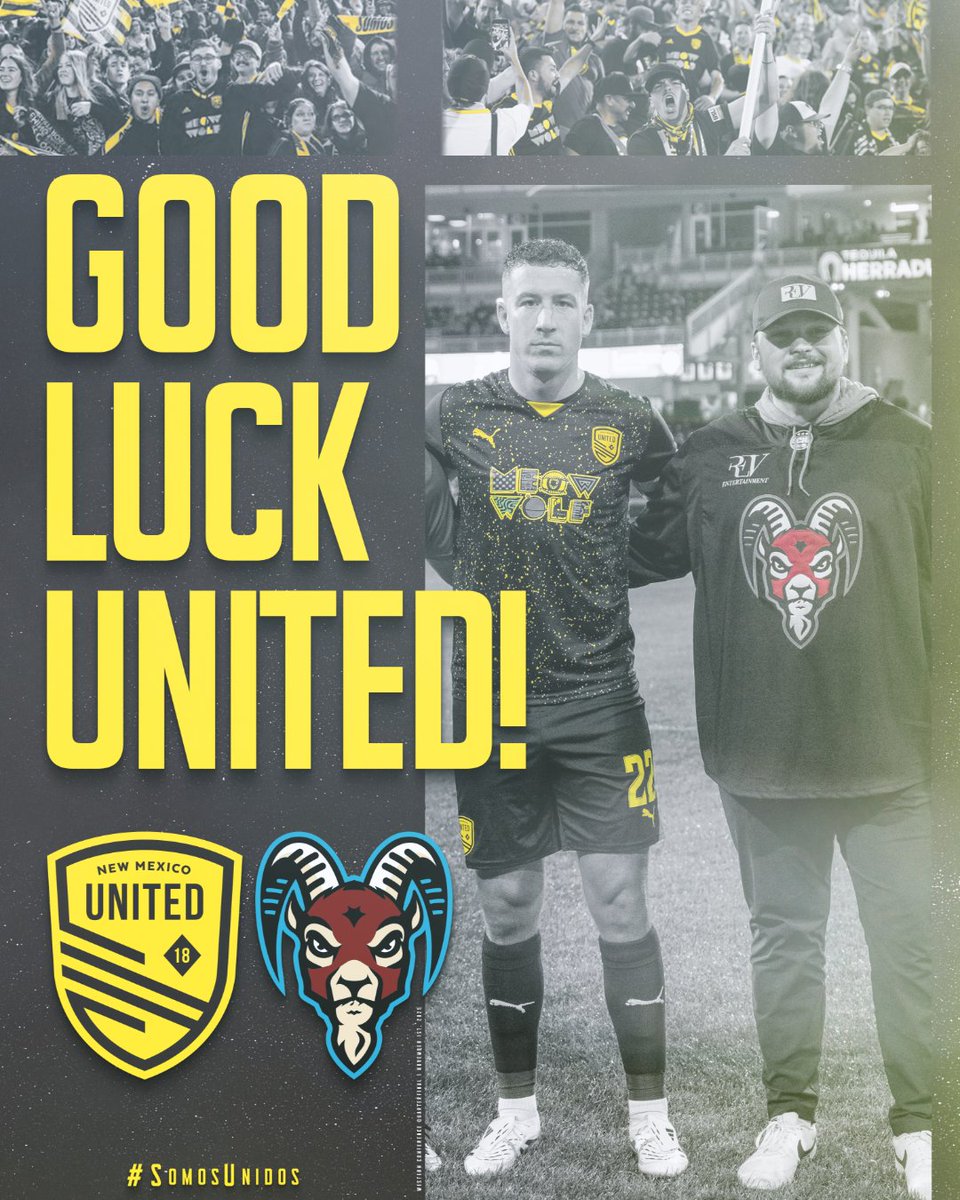 🗣️ VAMOS UNIDOS!

Best of luck to our friends at <a href="/NewMexicoUTD/">New Mexico United</a> in tonight’s Western Conference Quarterfinal matchup!

Don't miss out and help pack The Lab!